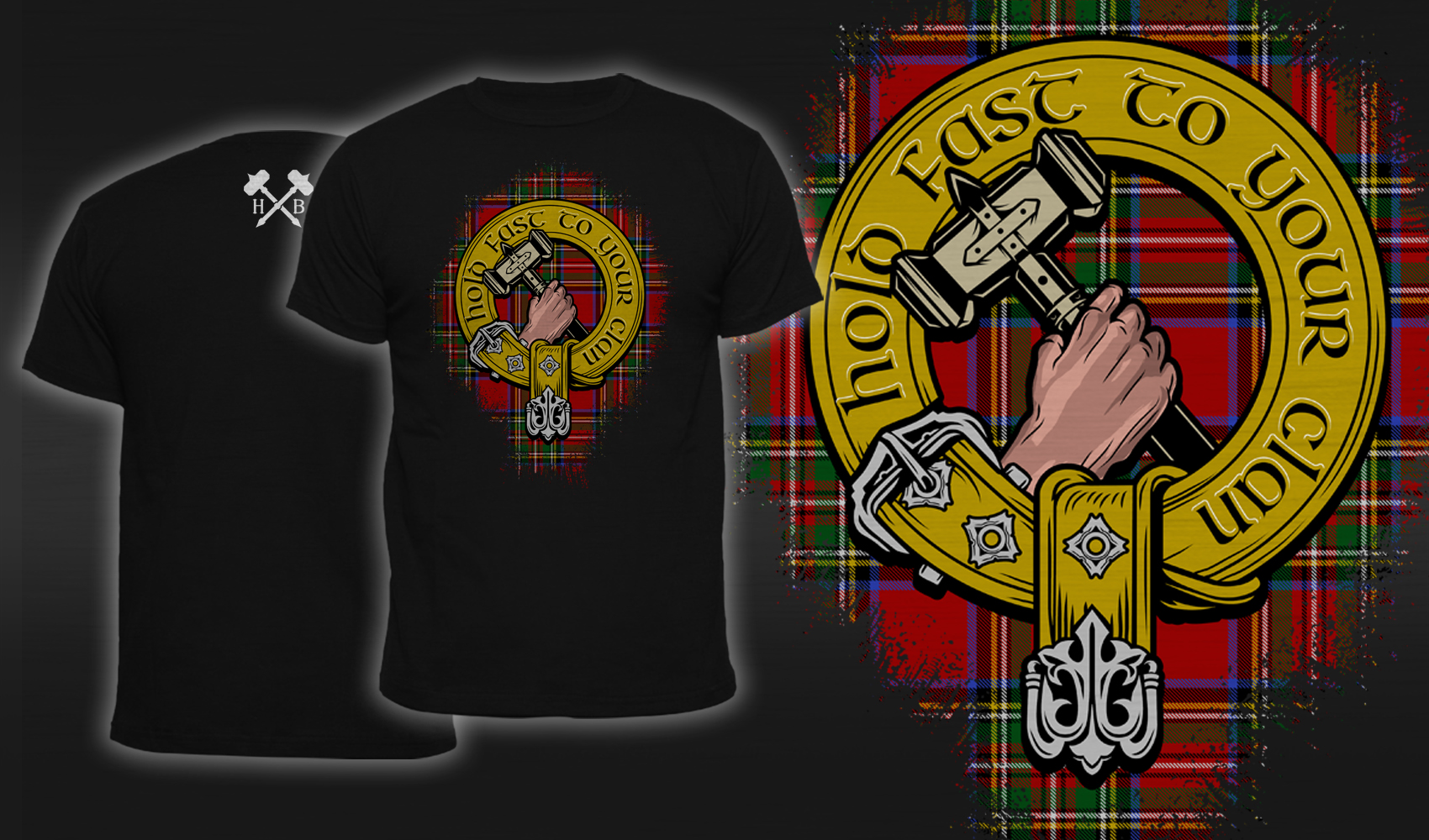 Hold Fast To Your Clan - Men's T-Shirt Black